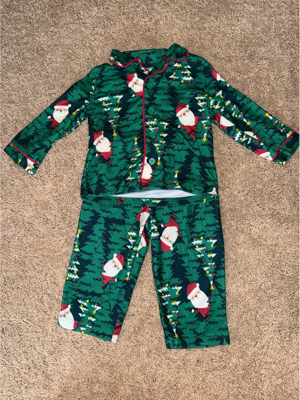 Just One You by Carter's 18M Santa Christmas Pajama Set